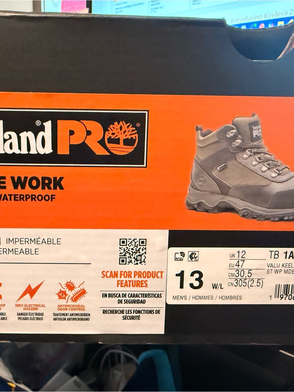 Timberland PRO Men's Work Boots in Gray and Black